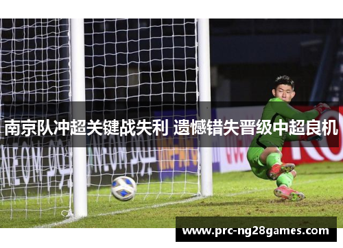 南京队冲超关键战失利 遗憾错失晋级中超良机